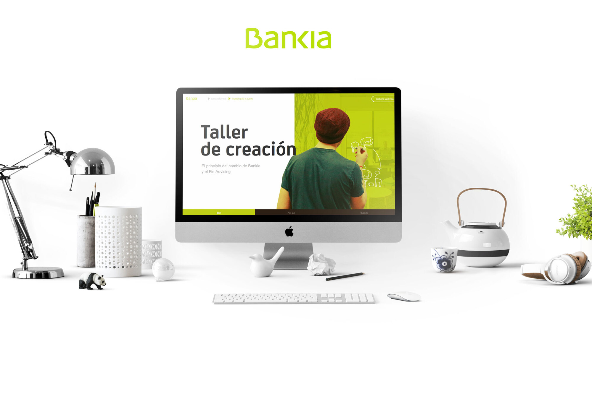 Bankia — mockup iMac