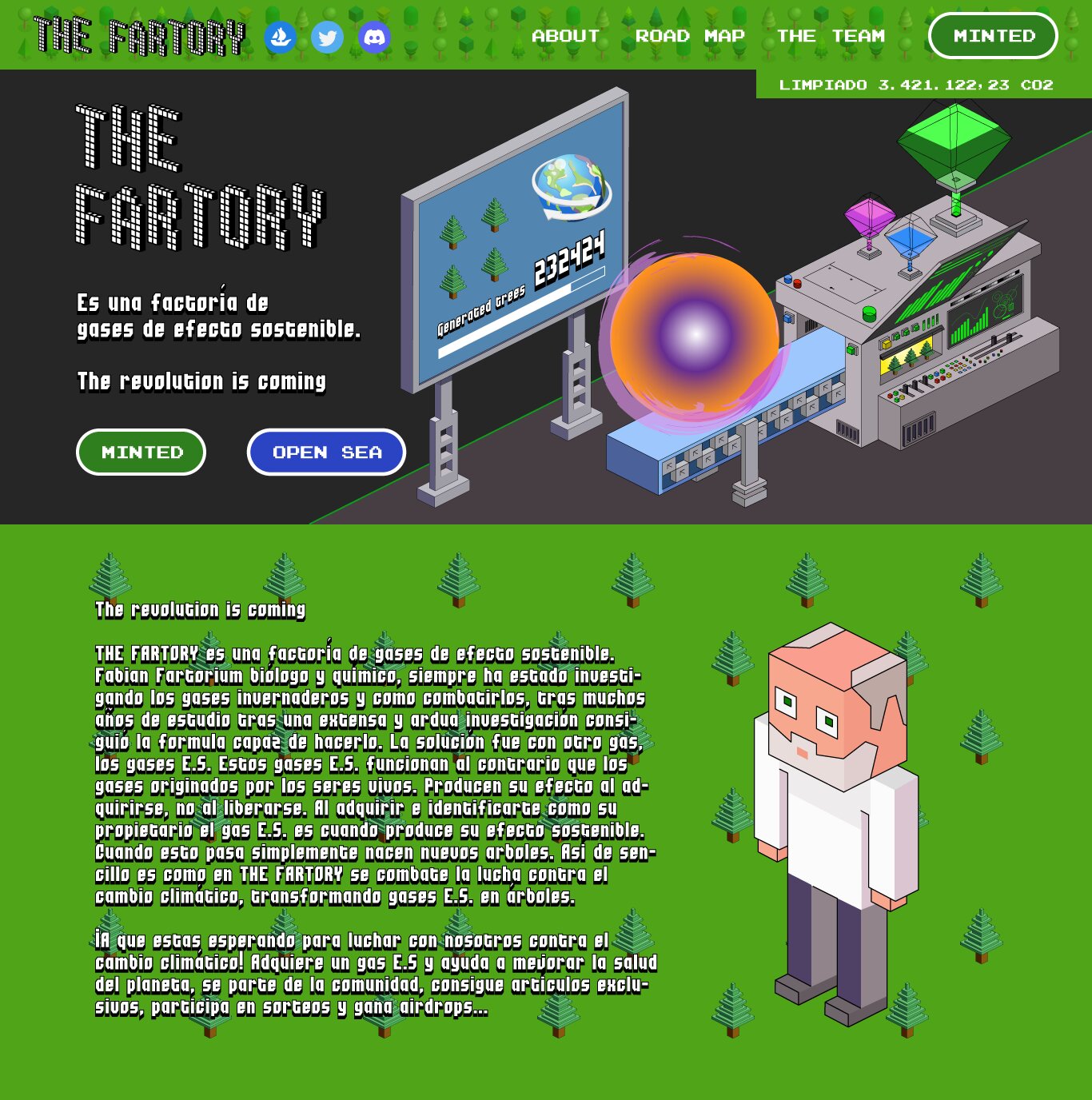 The Fartory — landing