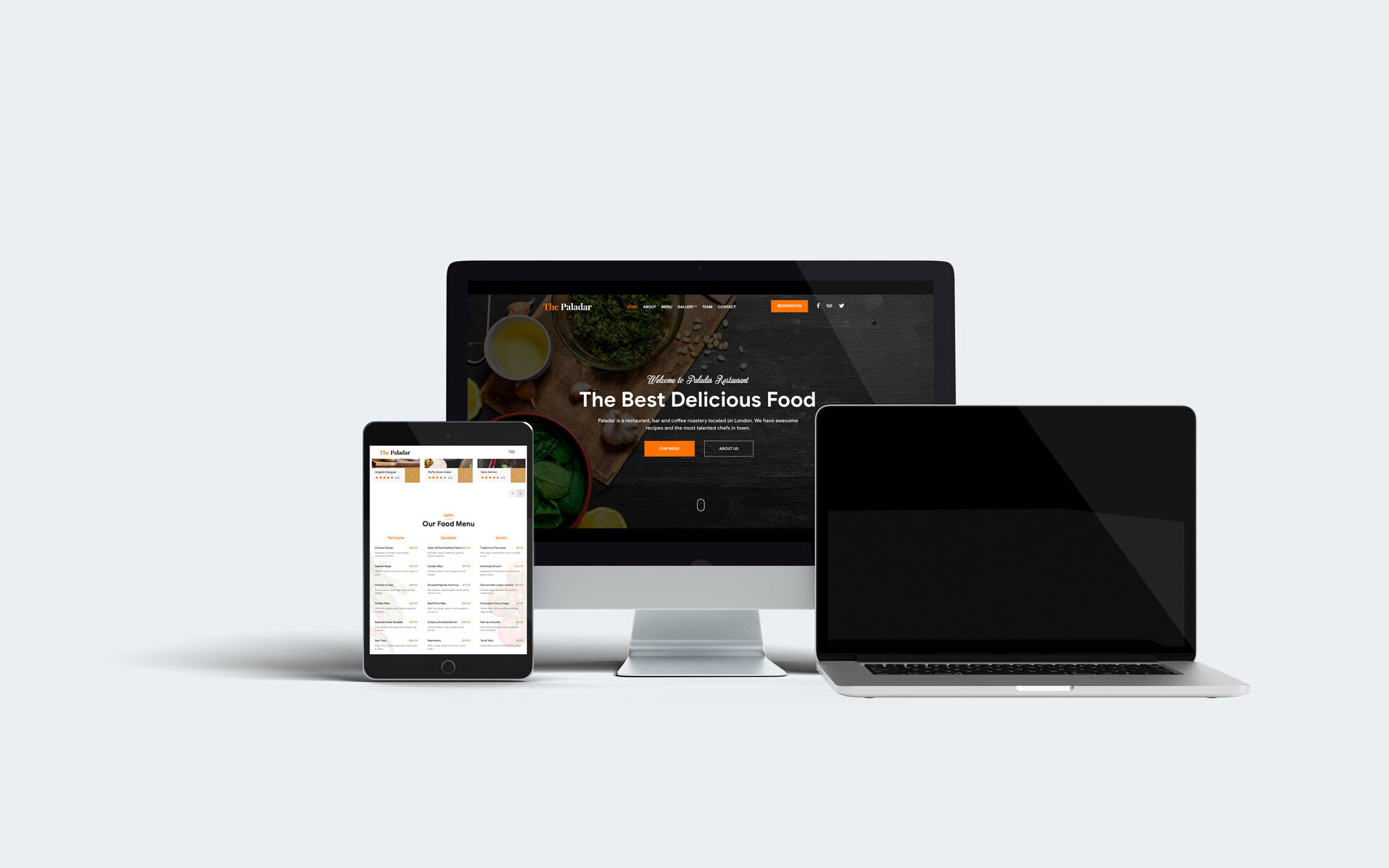 The Paladar — mockup responsive