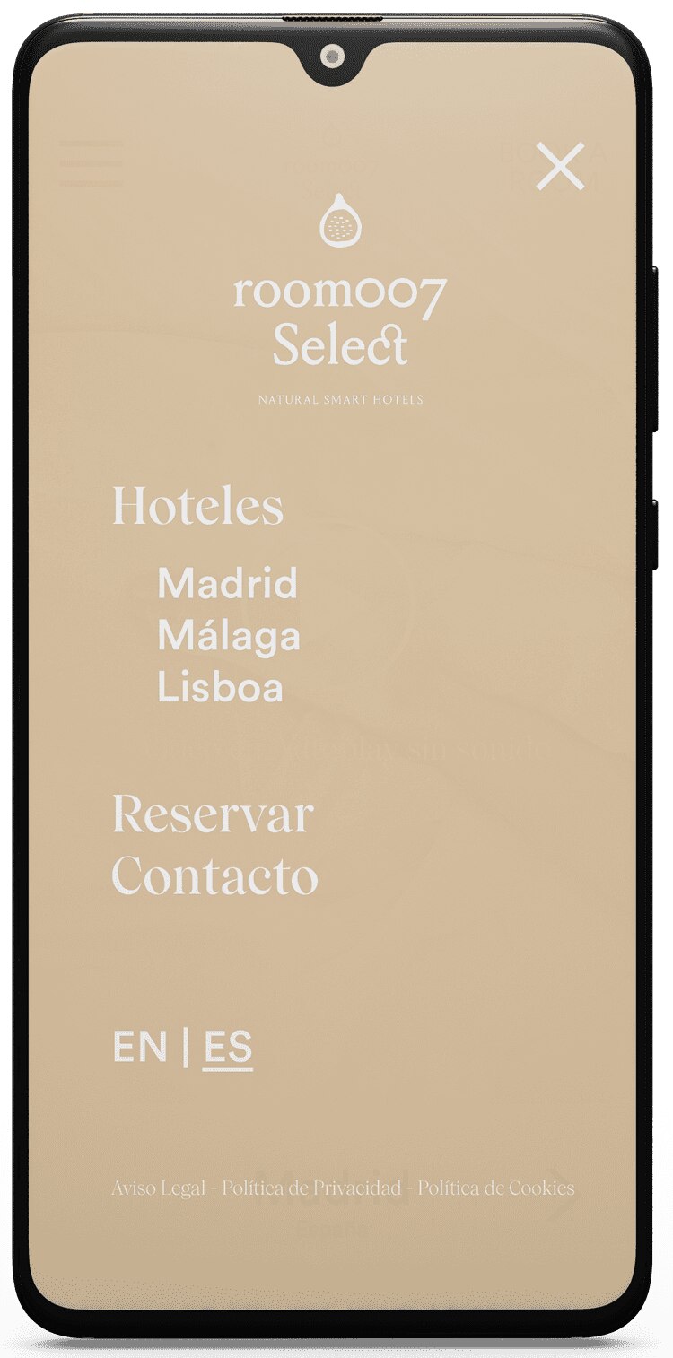 Room007 Select — menú