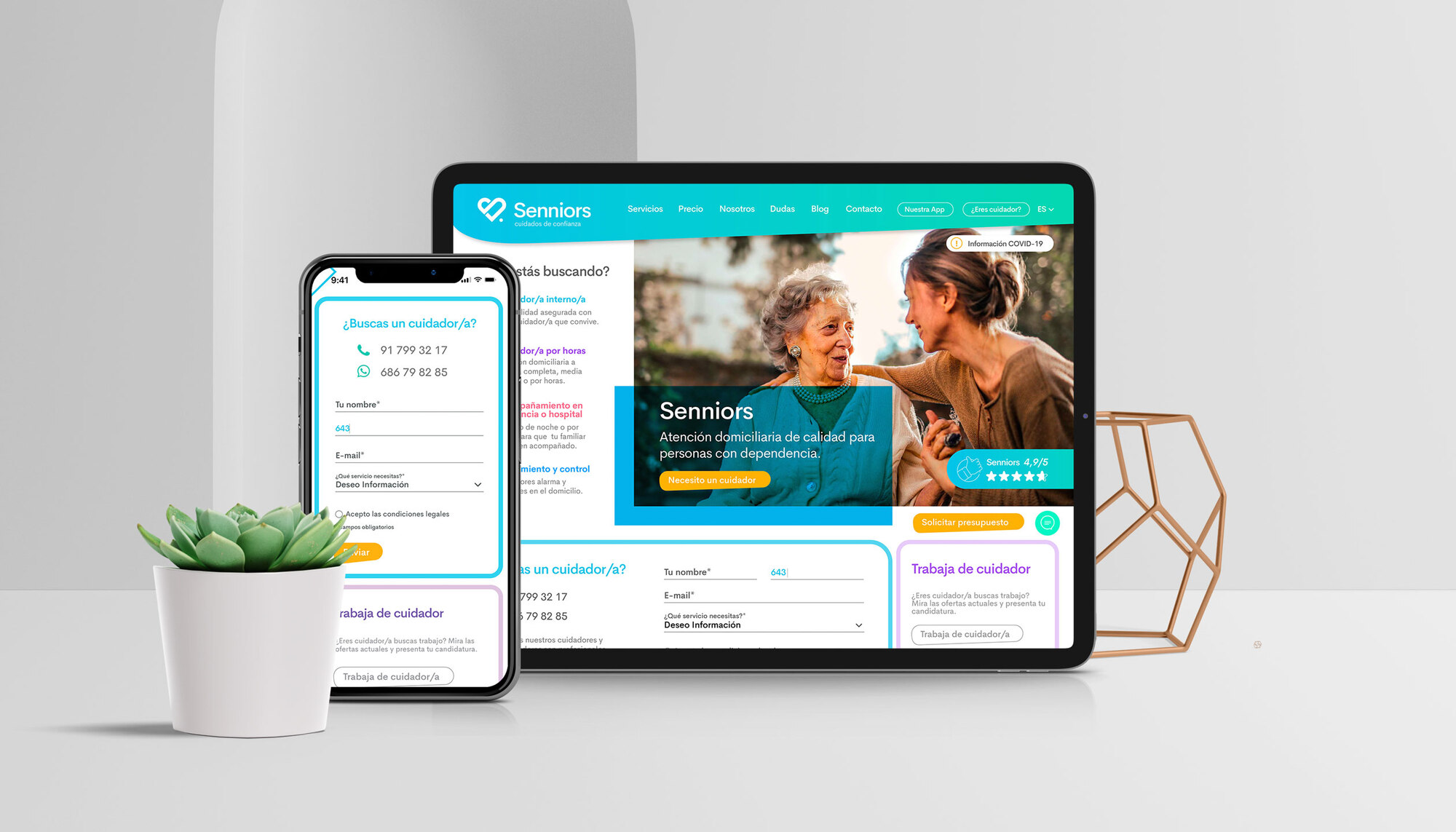 Senniors — web de captación